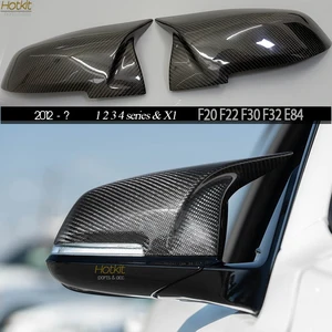 2015 m4 look carbon fiber replacement door mirror cap covers for bmw 1 2 3 4 series f20 f22 f30 f34 f32 f33 f36 e84 2012 free global shipping