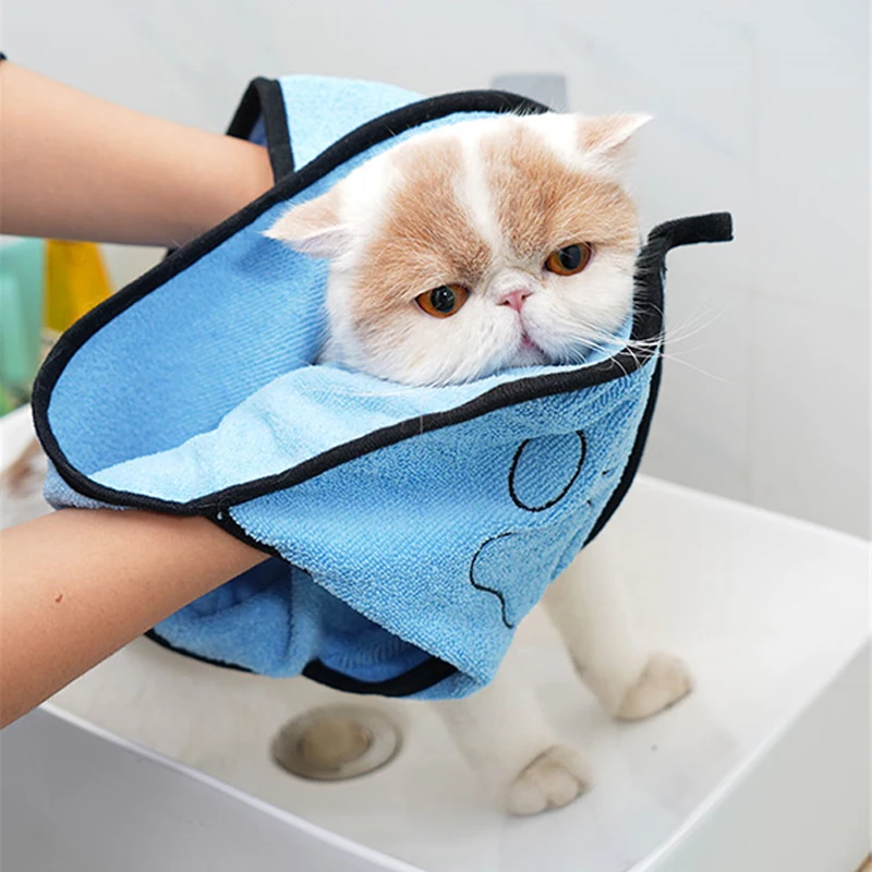Банное полотенце из микрофибры для маленьких кошек ультравпитывающий банный
