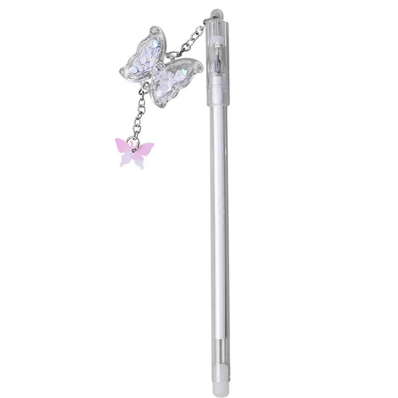 Butterfly Gel Pen Creative Kawaii Cute Fountain Student Stationery Writing Learning Office Supplies | Канцтовары для офиса и