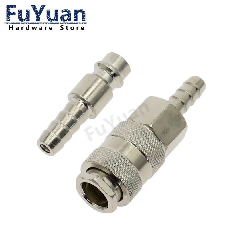 

Pneumatic fitting EU Euro type High pressure coupling 6mm 8mm 10mm Hose Barb Air Hose Quick compressor connector