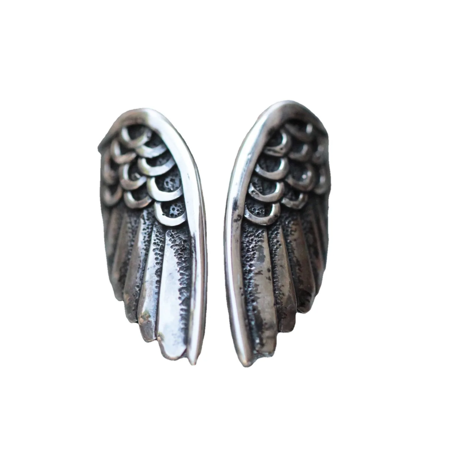 

retro angel wings hard alloy men's ring classic punk style jewelry accessories adjustable size jewlery for women
