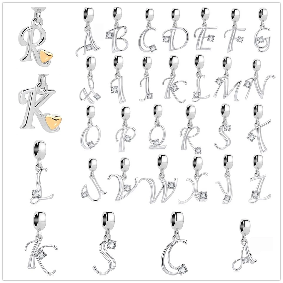 Новые оригинальные подвески в виде надписи с цирконием подходят для шармов