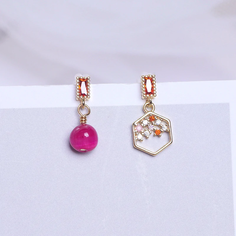 Винтажные элегантные циркониевые Подвесные серьги для женщин очаровательные