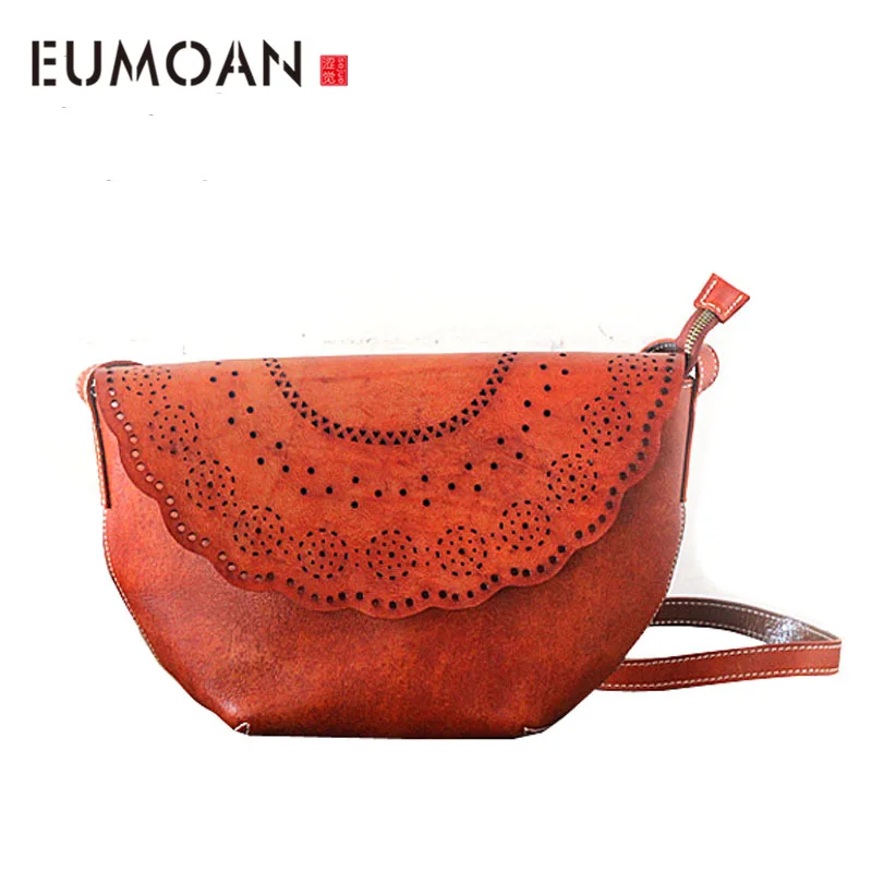Оригинальная сумка EUMOAN для ручной сумочки кожаная сумочка в стиле ретро
