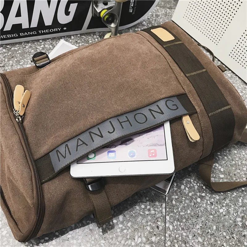 Холщовый мужской рюкзак 2020 новая молодежная модная сумка Повседневная