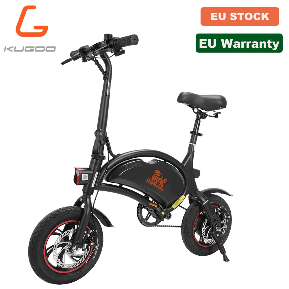 [EU STOCK] KUGOO KIRIN B1 PRO Electric Bike 36V 10Ah 60KM ebike 250W 12inch Pneumatic tire e bike for adults travel bicycle