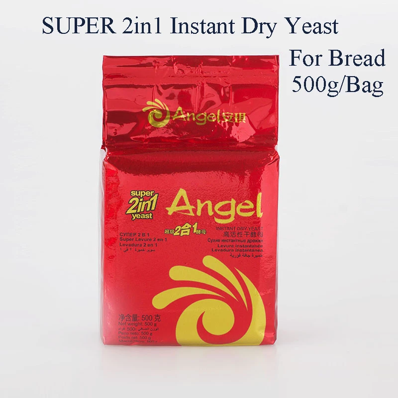 Бесплатная доставка Красный Angel дрожжевой с улучшитель хлеба 2in1 дрожжи сахара