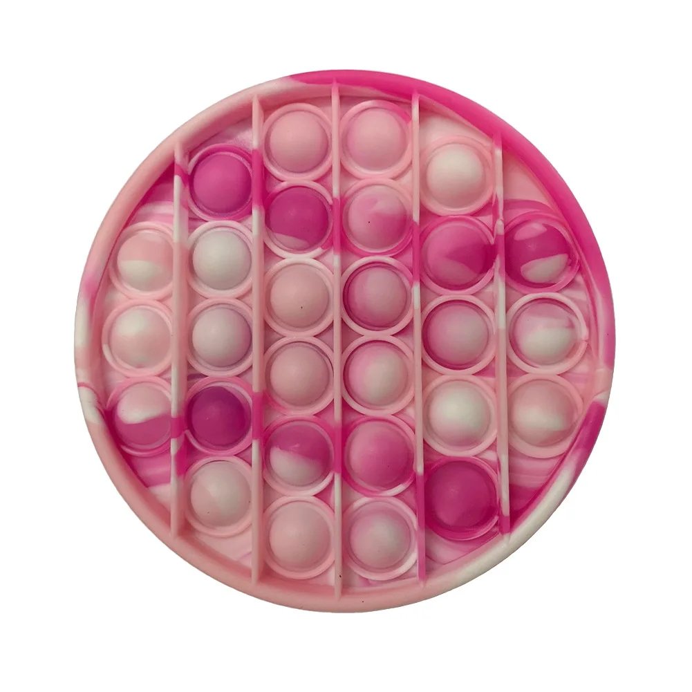 

Funny Push Bubble Fidget Sensory Toy For Adult Children Pops It Fidget Toy Antistress Toys Squishy Rainbow Camouflage