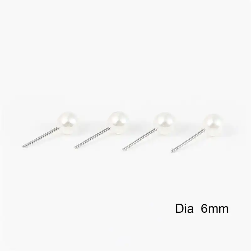 Ivory 6mm 16mm 10 шт. белый цвет слоновой кости ABS жемчужные бусины очаровательные серьги-гвоздики задние пробки ушной столб гайки затычки для самостоятельного изготовления ювелирных изделий серьги База - Цвет: Ivory 6mm 16mm