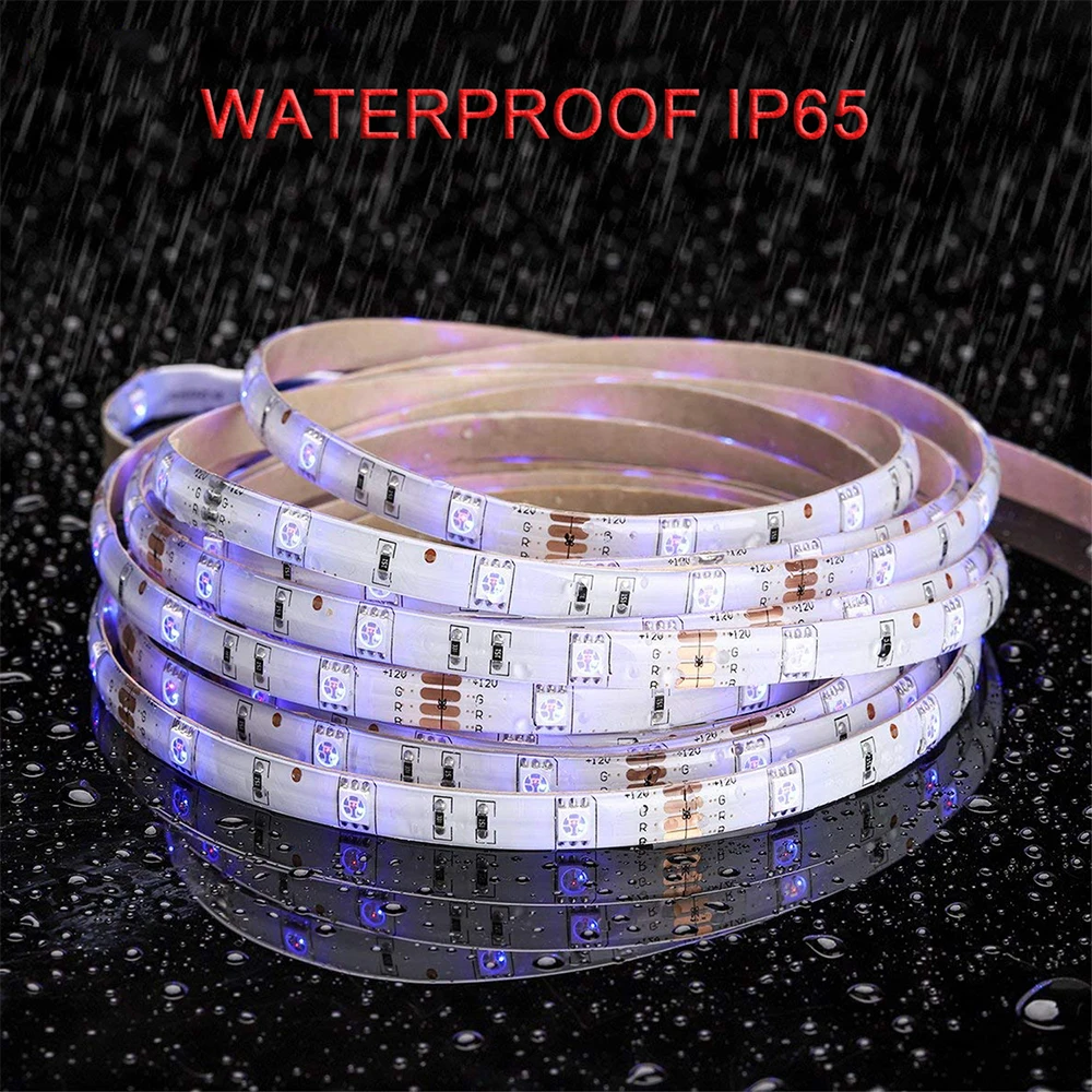 

2M 60Led Strips Lights 5050 Waterproof RGB DC 12V Flexible Tape Led Ribbon Led Strip With Phone Bluetooth APP
