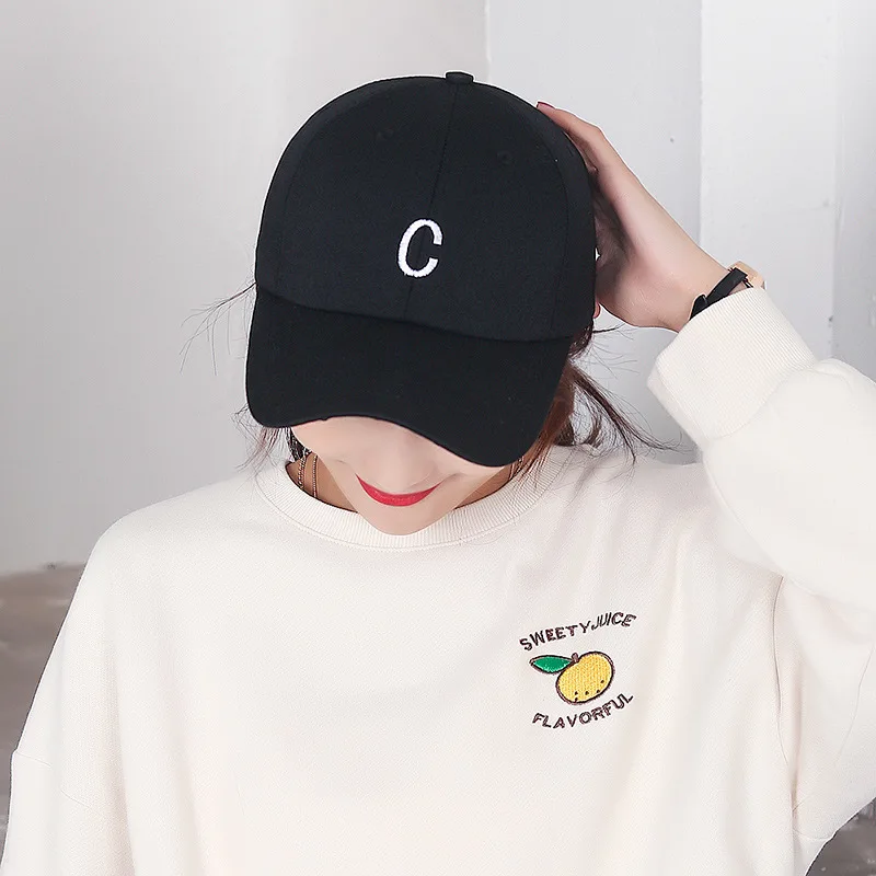 

Embroidered Letters Baseball Cap Adjustable Trucker Hat Unisex Sun hat for Golf Cycling Running Fishing