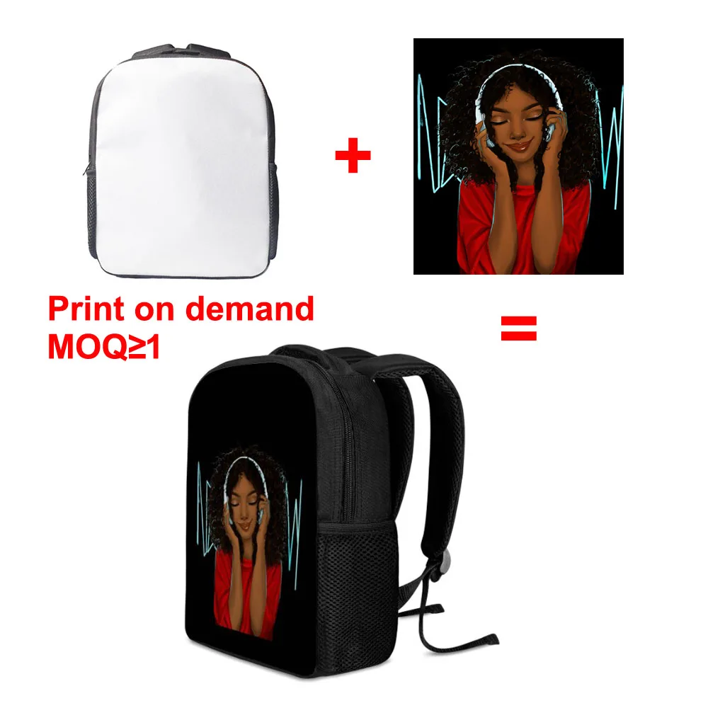 

a amazing black boy print backpack afro brown kids kindergarten backpack children school bags cartoon toddler bag kids bookbag