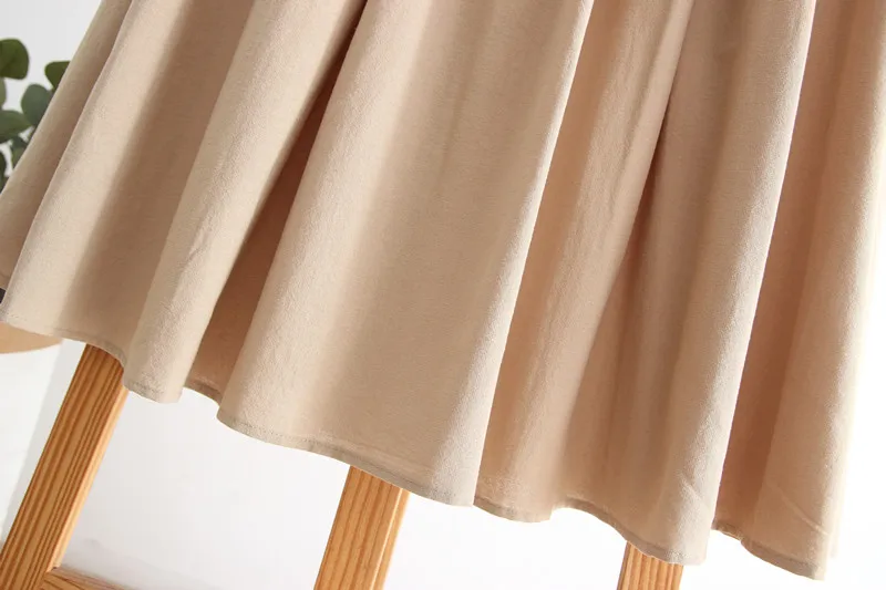 2020 летние женские юбки средней длины в винтажном стиле с завышенной талией