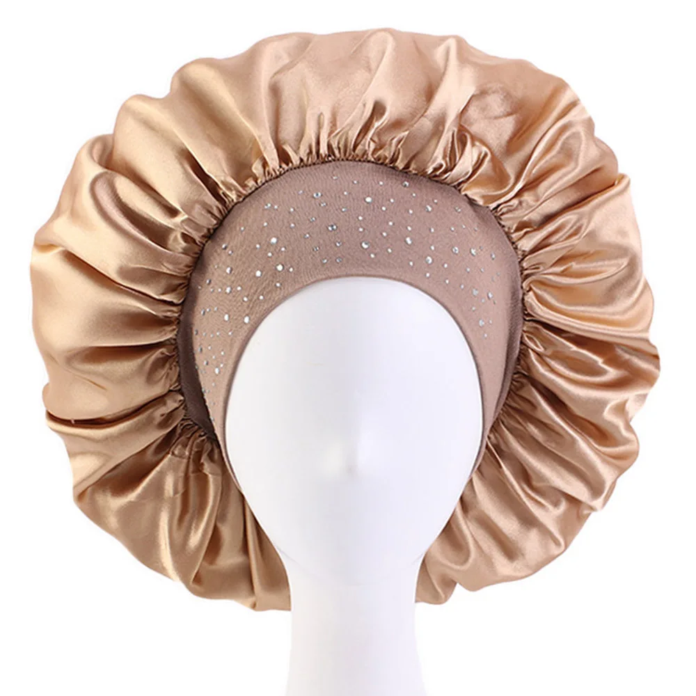 

Атласная Кепка с широкими лентами, удобная Кепка для сна, s для женщин