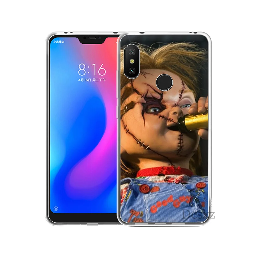 Чехол Чаки ужас CHURSE из детская игра сделай сам для Xiaomi Redmi mi 8 SE Примечание 5 5A 6 6X Pro X