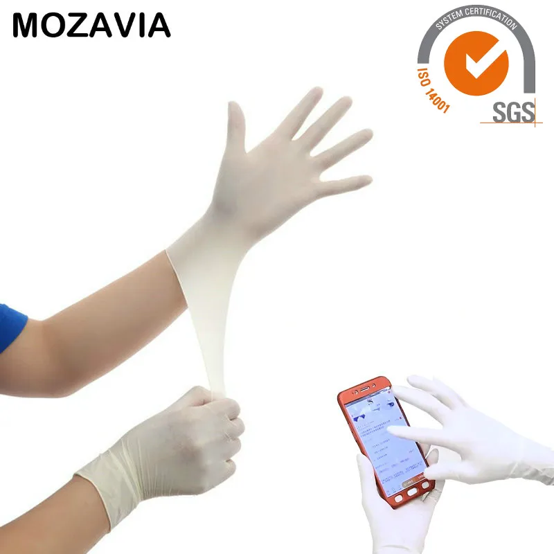 Перчатки из натурального латекса 100 шт одноразовые перчатки Guantes De Latex Desechable Caja