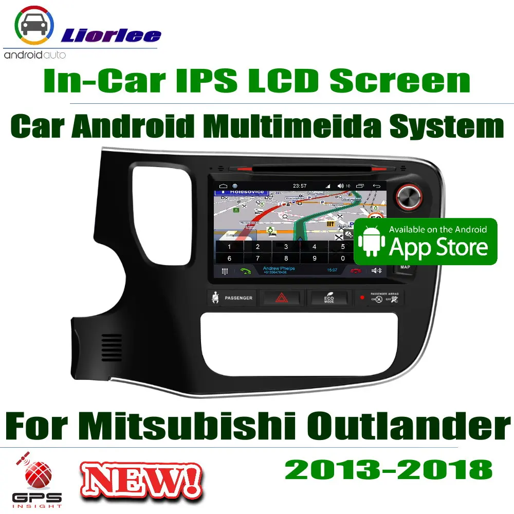 

Car Android Player 8" IPS LCD Screen For Mitsubishi Outlander 2013-2018 Car GPS Navigation Radio AMP BT SD USB AUX WIFI