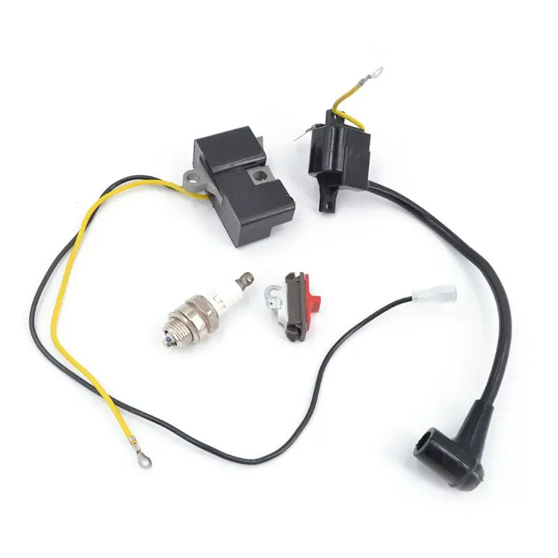 2 части Комплект модуля катушки зажигания набор свечей для husqvarna 61 162 266 Jonsered 630 670