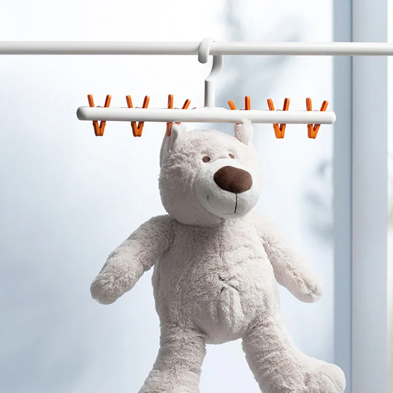 

Вешалка для хранения, ветрозащитная, Многофункциональная вешалка, прищепки, прочные брюки зажимов, зажим для носков, прищепка, не сматывающ...