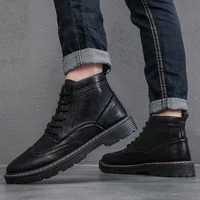 boots men 2021 autumn and winter new joker martin boots high top casual workwear mens shoes worker boots men