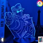 Светильник miflame 3d в стиле аниме, светодиодная лампа для украшения спальни, дзётаро Куджо, невероятные приключения Джоджо, подарок на день рождения для него, манга