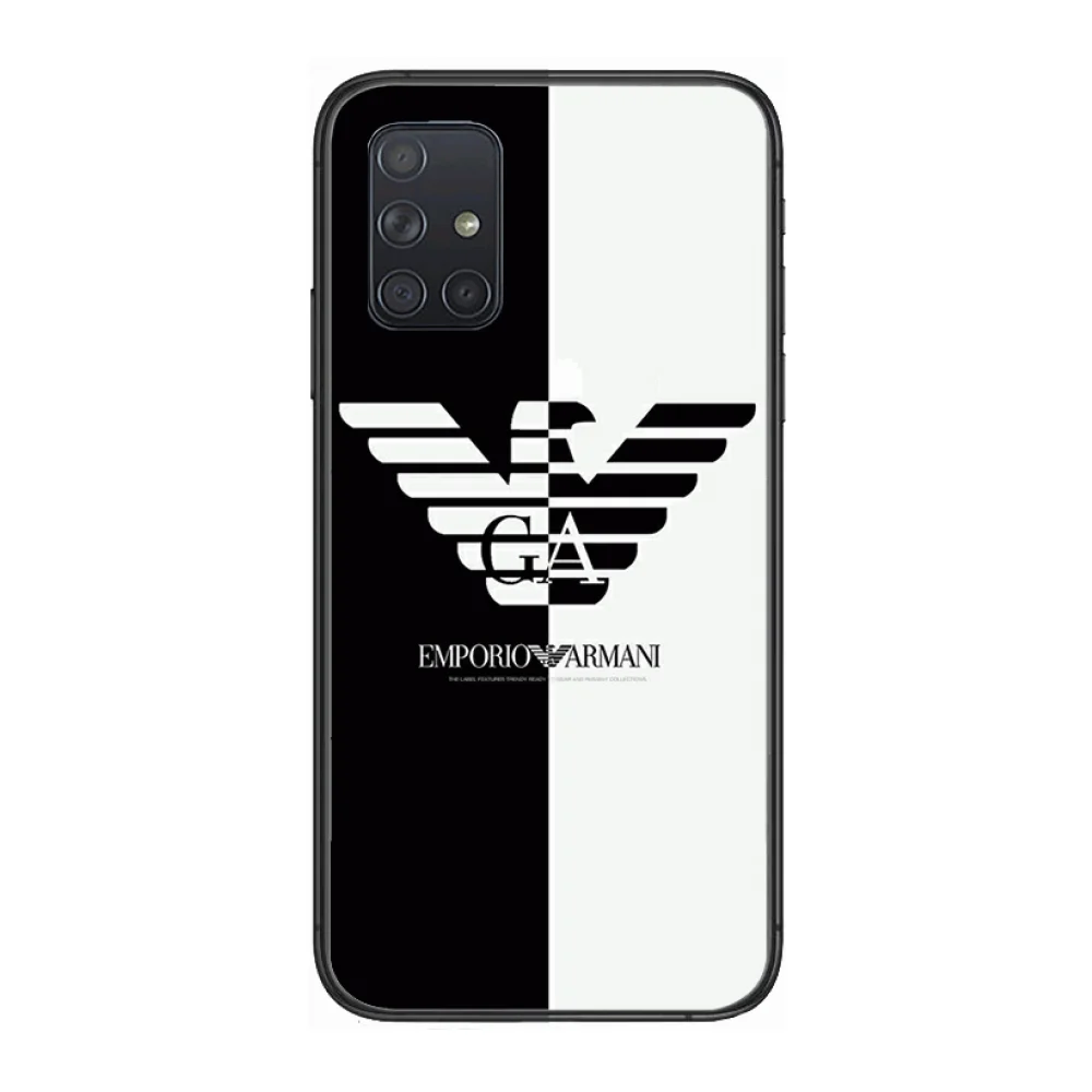 

Luxury trend fashion Phone Case Hull For Samsung Galaxy A 50 51 20 71 70 40 30 10 E 4G 5G S Black Shell Art Cell Cover