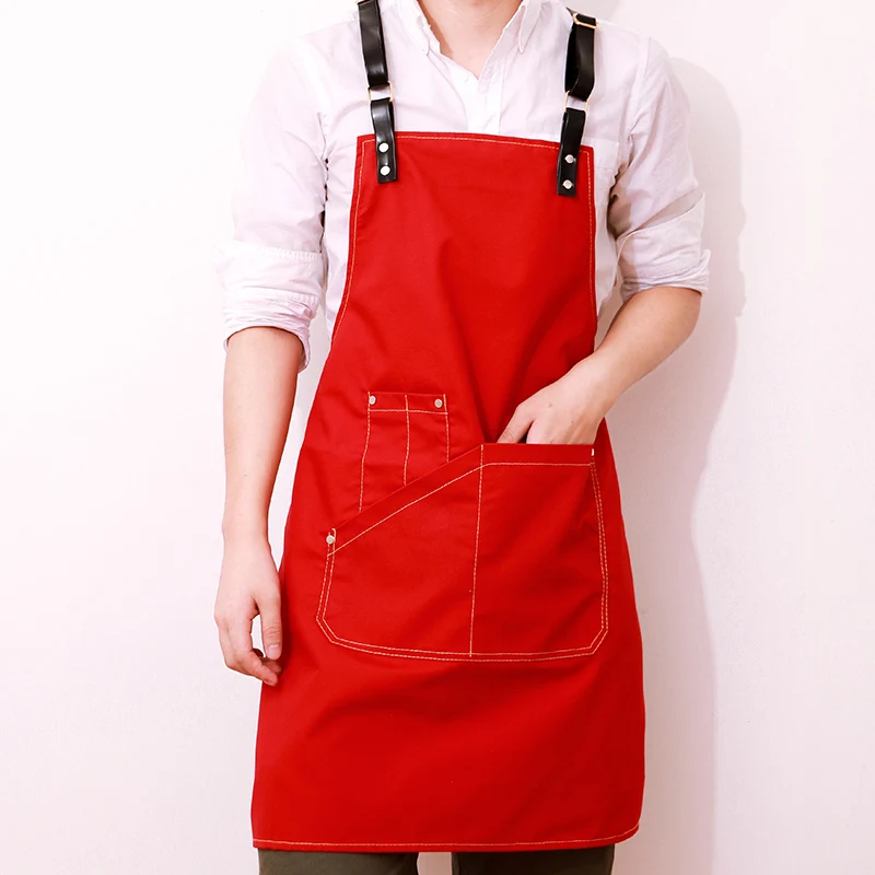 Ковбойский фартук для мужчин и женщин Корейская версия рисунок бариста чаепития