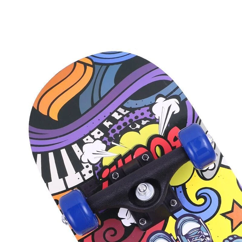 

80cm Maple Skateboard Unique Longboard Skating Penny Skate Board Outdoor Sport Durable With Pu Rubber Printed Skateboard Deck
