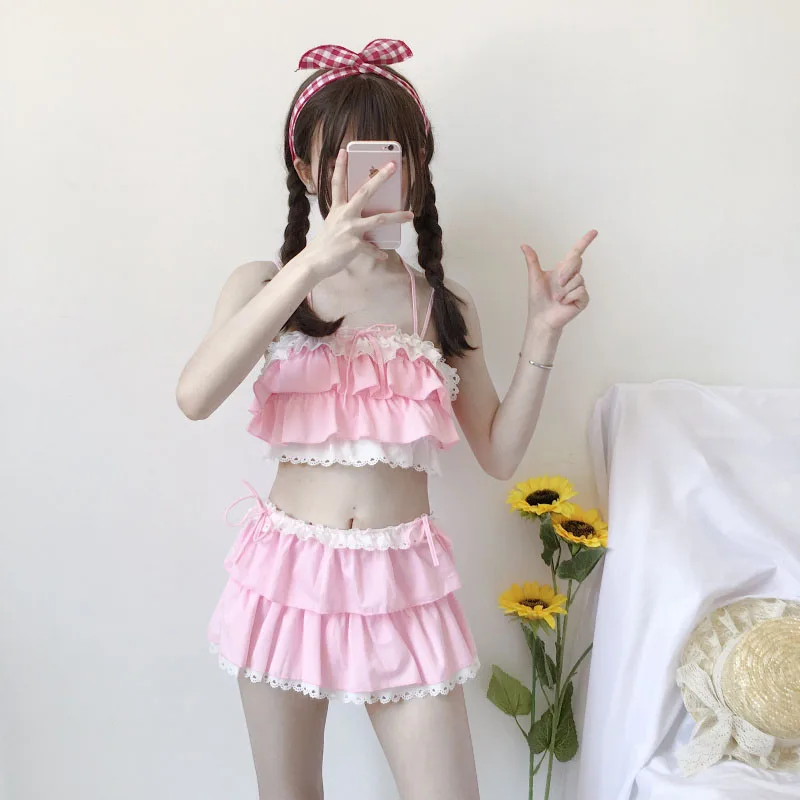 Нижнее белье Kawaii японское 2 шт. купальник для косплея комплектов милая девушка