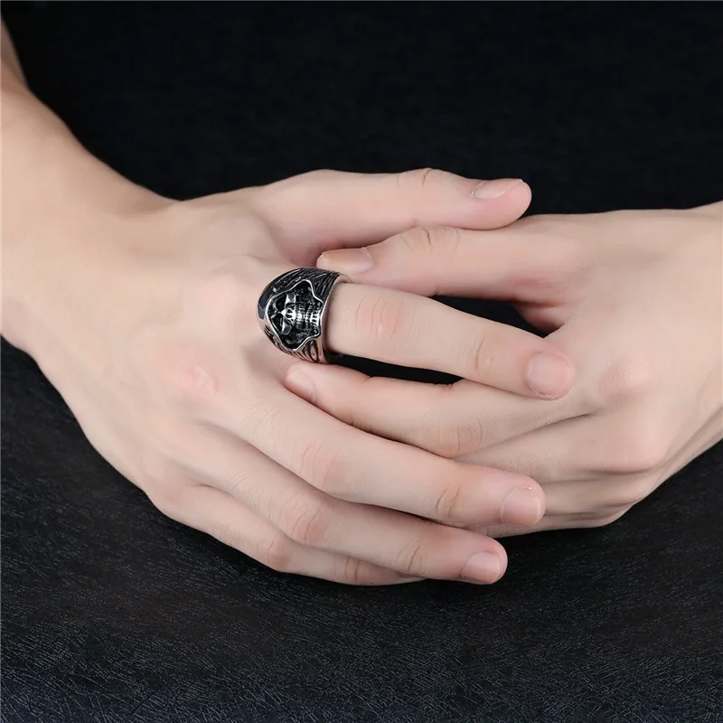 Женская винтажная шляпа FIMAODZ череп из сплава 2020 в готическом стиле нержавеющая