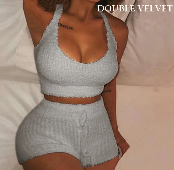 2020 летние сексуальные Клубные наряды прилегающие комплекты одежда для женщин 2