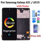 Дисплей Super AMOLED для Samsung Galaxy A51 LCD A515 A515FDS A515FD A515, ЖК-дисплей, сенсорный экран, сменный дисплей A515F