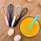 Блендер, многофункциональный поворотный ручной миксер для взбивания яиц, пластиковый кухонный мини-блендер для взбивания яиц, инструмент для выпечки, мешалка для яиц, силиконовый, экологически чистый