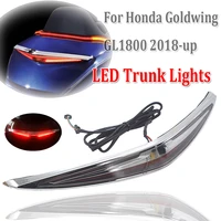 motorcycle rear trunk luggage led steering light in black or chrome for honda gold wing gl 1800 2018 up gl1800 led brake lights