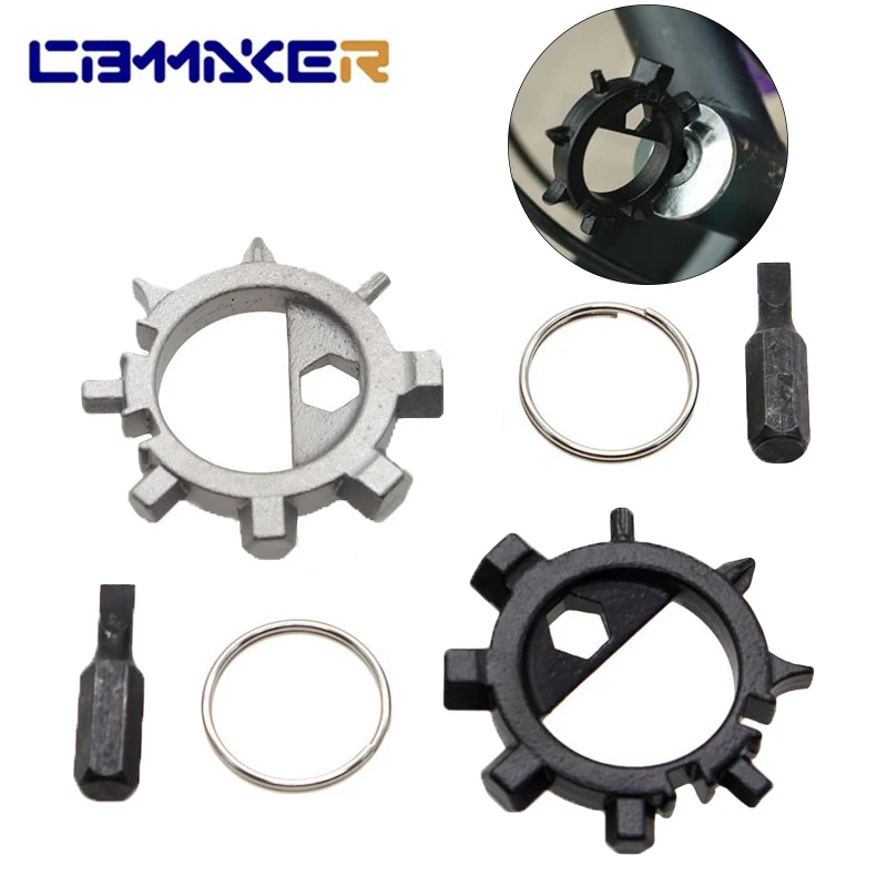 

12 in 1 Multifunctional Opener Screwdriver Stainless Steel Bicycle Repair Tools Biking Portable Dustproof Cycling Accessories