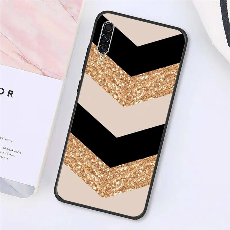 

Glitter Love Gold Rose Phone Cases For Samsung galaxy S 9 10 20 A 10 21 30 31 40 50 51 71 s note 20 j 4 2018 plus Luxury brand