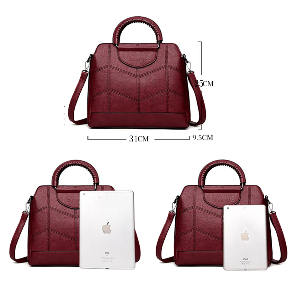 

Tote Leather Luxury Handbags Women Bags Designer Handbags High Quality Crossbody Bags For Women 2019 Sac a Main Ladies Hand Bag