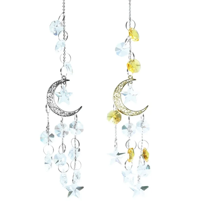 

Five Pointed Star Wind Chime Moon Pendant Party Decoration Window Pendant