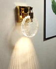 Простая атмосфера креативный Хрустальный настенный светильник для спальни персонализированный зеркальный головной светильник Настенный светильник для макияжа