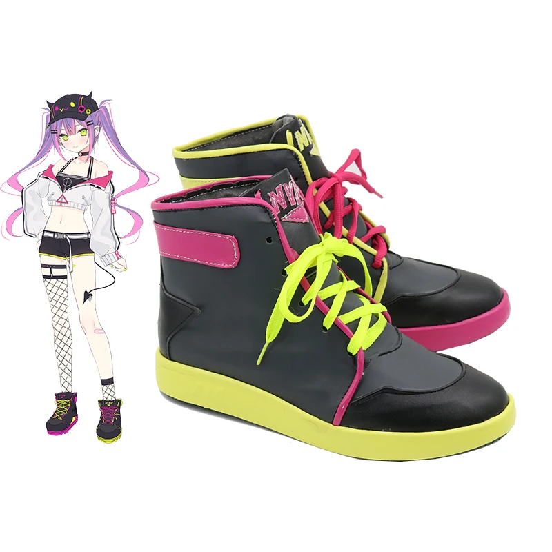 

Hololive Tokoyami Towa Anime Shoes Cosplay Shoes Boots Party Costume Props for Women Girls