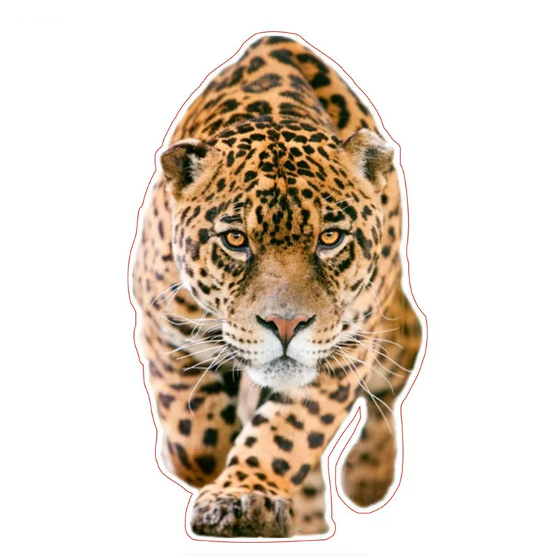 

JuYouHui Exterior Accessories Decal Funny Walking Leopard Car Sticker Motorcycle Decals Waterproof Stickers PVC 13cm