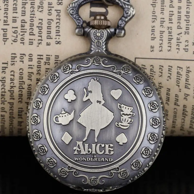 Карманные часы в стиле ретро Алиса