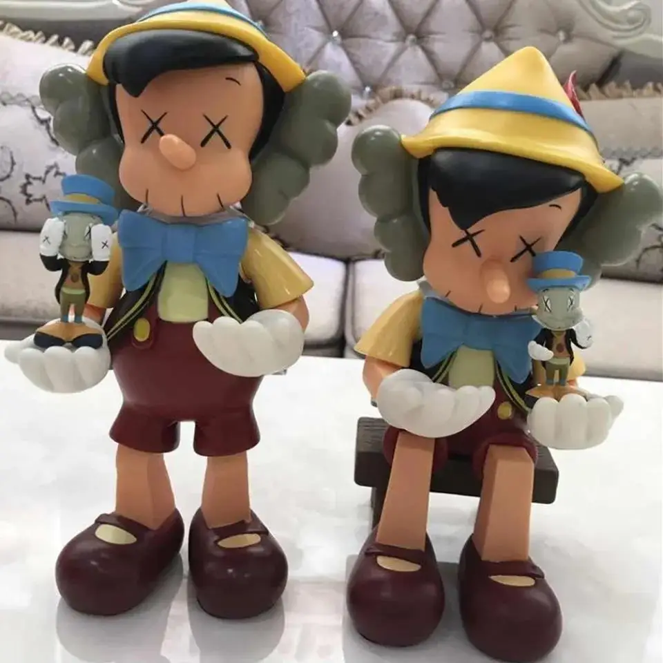 Экшн-фигурки из аниме Приключения Пиноккио X KAWS модель для крикета 5 см милые