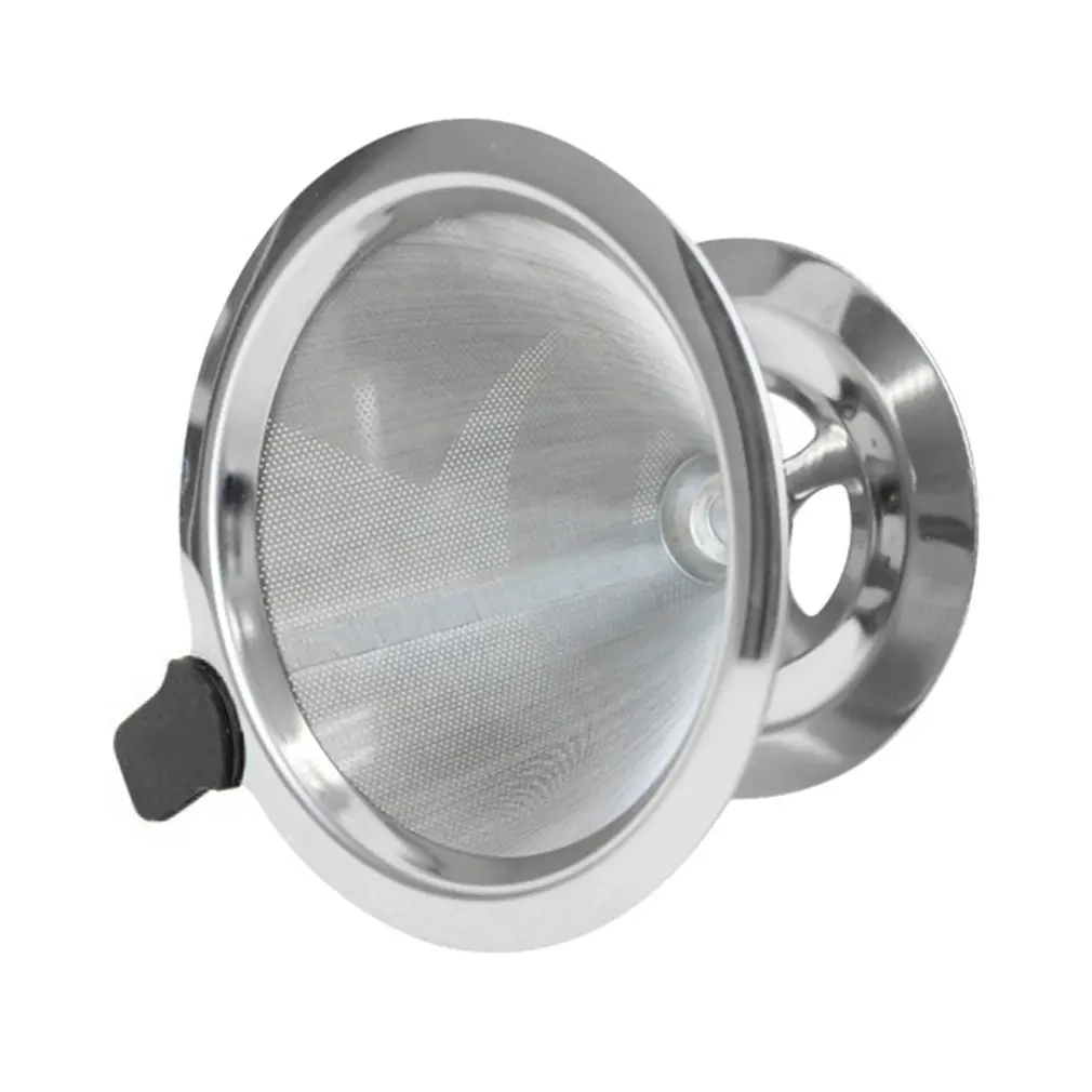 

Coffee Dripper Stainless Steel Coffee Dripper Pour Reusable Double Mesh Paperless Coffee Filter Dripper High Quality Hot Sale