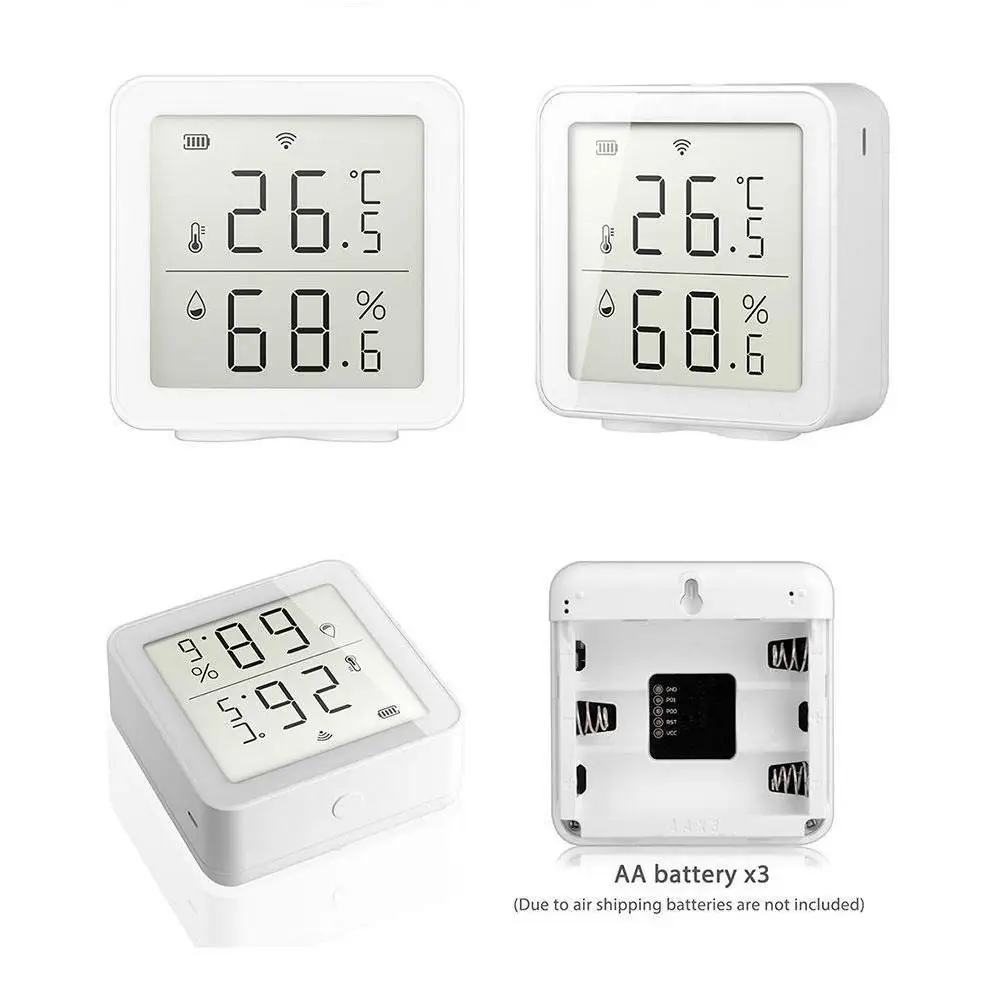 

For Tuya Smart Life WIFI Temperature And Humidity Sensor Linkage Hygrometer Indoor Thermometer Intelligent With LCD Display L8Q7