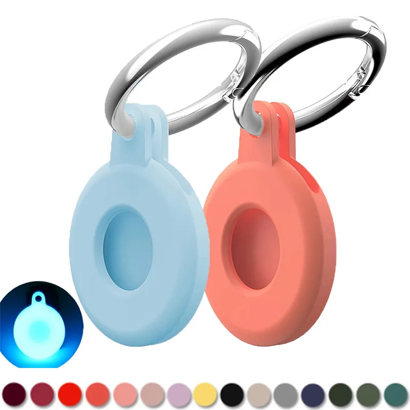 

Holder Case for AirTags Ultra Light Silicone Sleeve for Air Tags Durable Anti-Scratch Protective Skin Cover with Anti-Losing Key