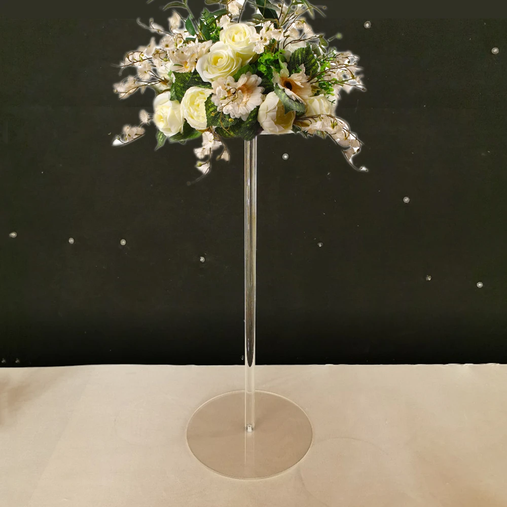 

10PCS acrylic stand table display stand wedding flower vase wedding backdrop decoration round wedding centerpieces clear columns