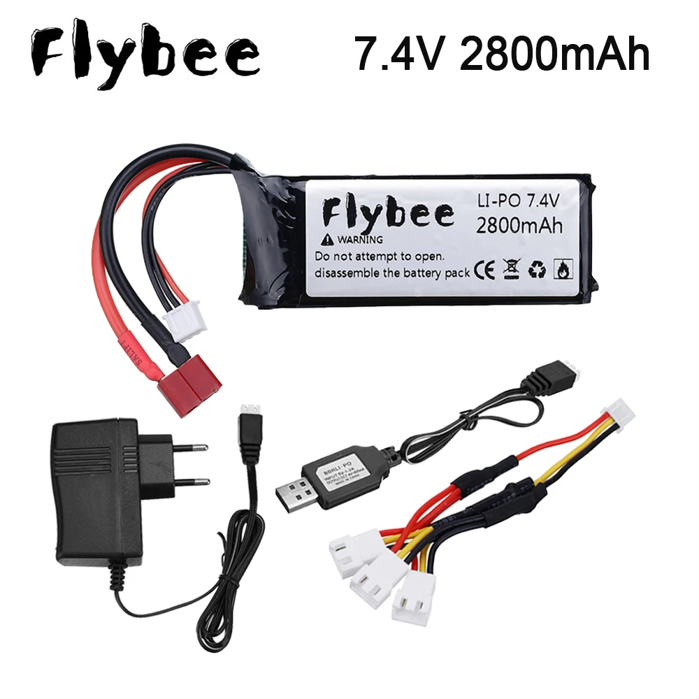 7 4 В обновлен Батарея для Feilun FT009 RC лодка запасные Запчасти v 2800 мА ч Wltoys 144001