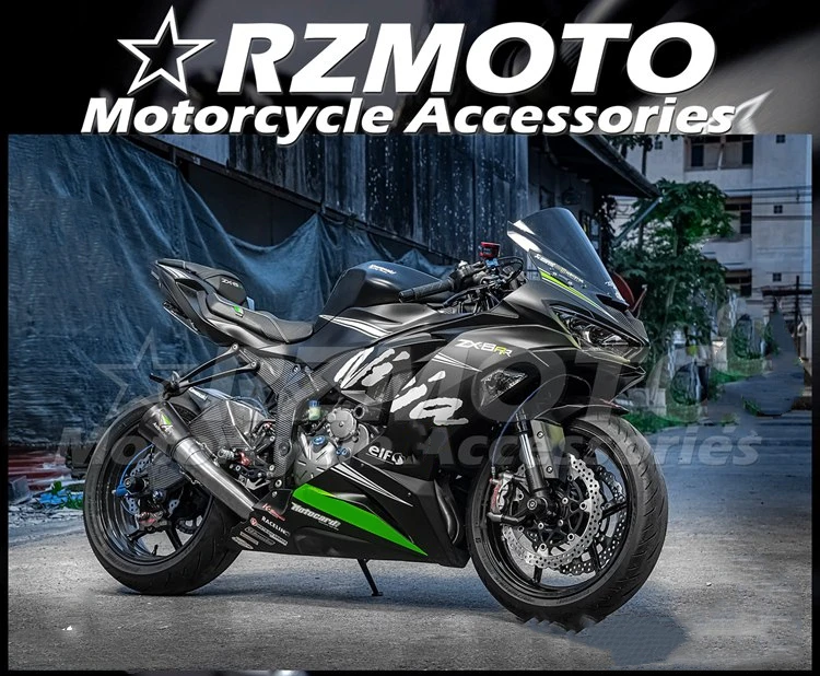

Новый комплект обтекателей для мотоцикла из АБС-пластика под давлением, подходит для Kawasaki Ninja ZX6R 636 2019, черный матовый чехол на заказ