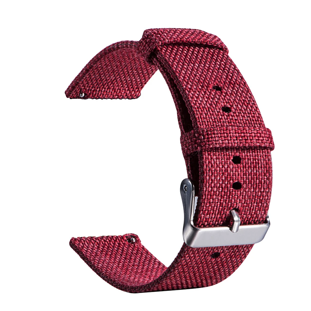 22 мм нейлоновый холщовый Универсальный спортивный браслет ремешок для Samsung Gear